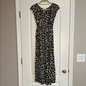 Leopard Print Maxi Dress